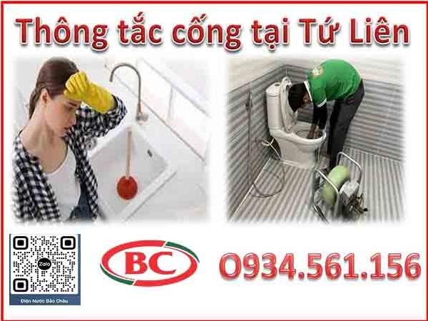 Dịch vụ thông tắc cống tại phường Tứ Liên – Thợ  thông bồn cầu & các loại chậu rửa tốt  nhất