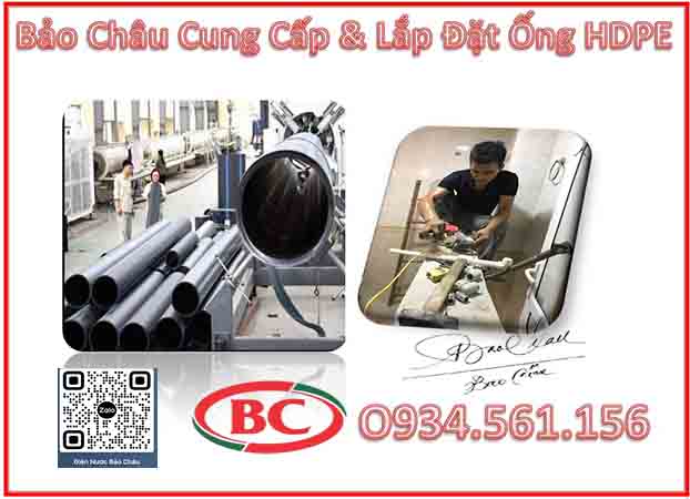 Bảo Châu cung cấp và lắp đặt các loại ống nước sạch HDPE