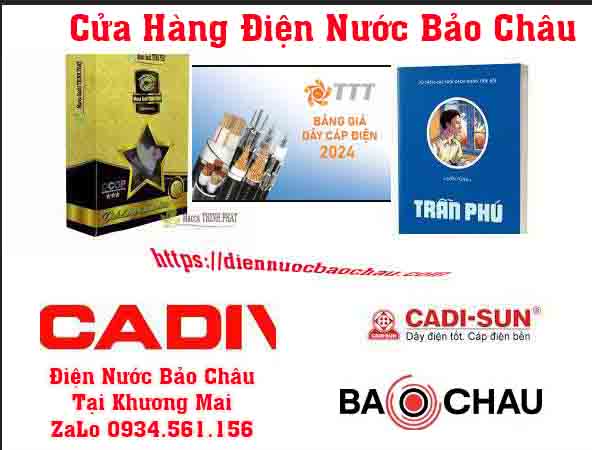 Điện Nước Bảo Châu tại Bạch Đằng cung cấp đầy đủ các loại dây điện