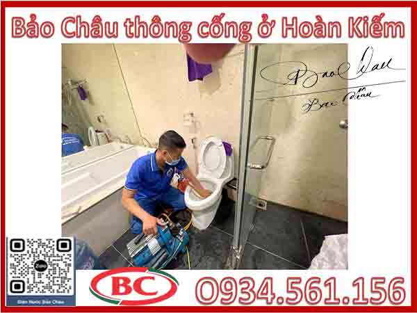 Bảo Châu làm dịch vụ thông cống tại Hoàn Kiếm uy tín