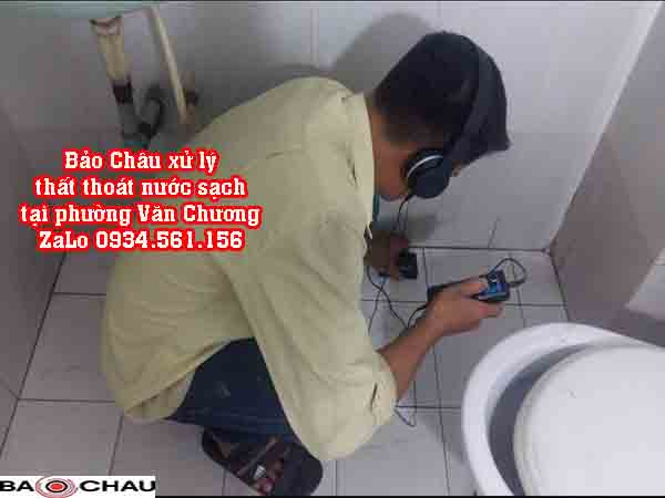 Bảo Châu siêu âm dò tìm và xử lý thất thoát nước sạch tại phường Văn Chương