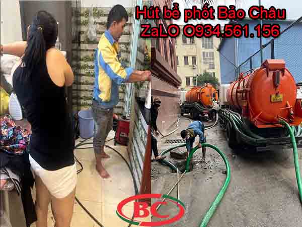 Dịch vụ hút bể phốt của công ty Bảo Châu