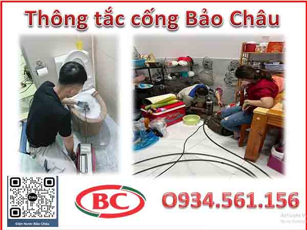 Dịch vụ thông tắc cống Bảo Châu