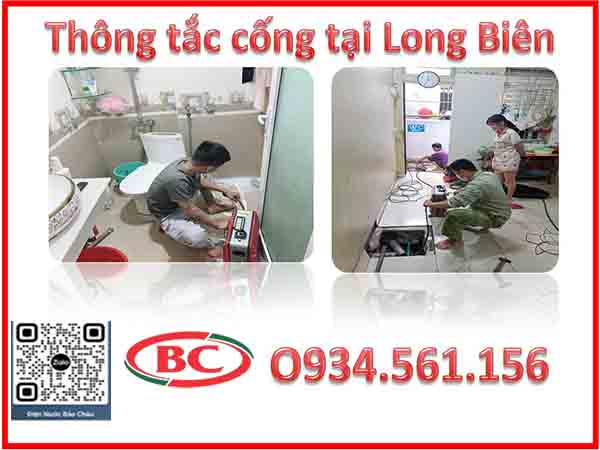 Dịch vụ thông cống nghẹt ở quận Long Biên uy tín nhất