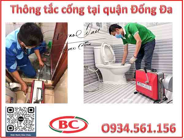 Dịch vụ thông tắc cống ở quận Đống Đa