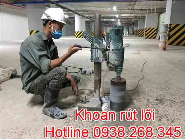 Khoan rút lõi tại quận Cầu Giấy