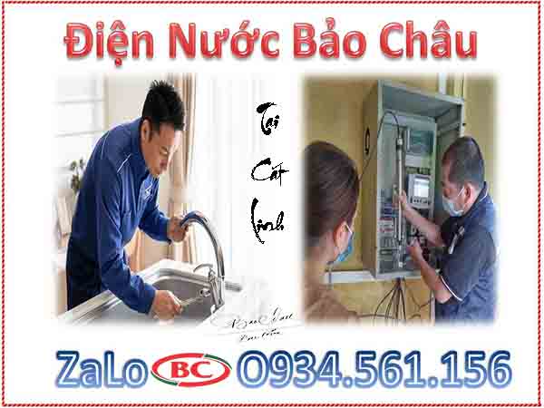 Sửa chữa điện nước tại Cát Linh ZaLo thợ O934.561.156