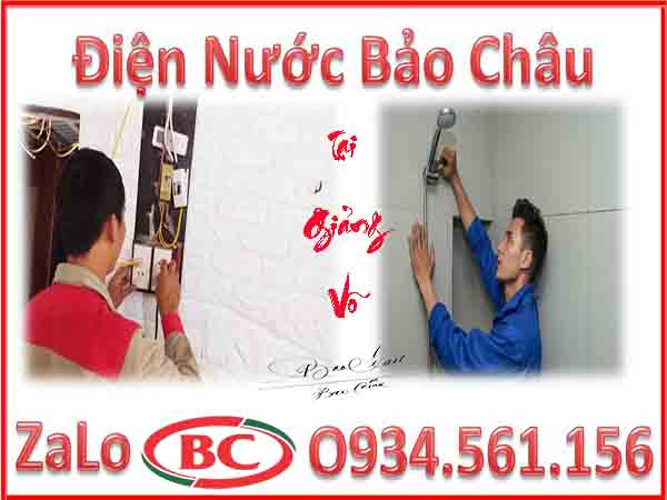 Sửa chữa điện nước tại Giảng Võ