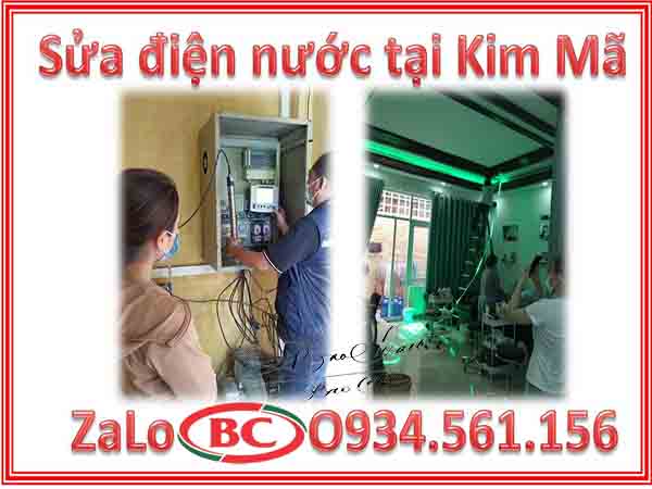 Sửa chữa điện nước tại Kim Mã ZaLo thợ O934.561.156