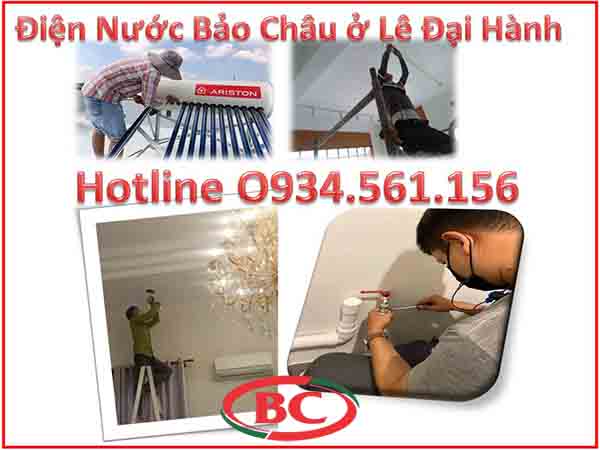 Sửa chữa điện nước tại Lê Đại Hành ZaLo O934.561.156