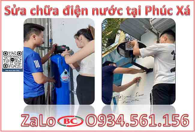 Sửa chữa điện nước tại Phúc Xá ZaLo Thợ O934.561.156