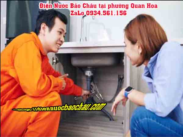 Dịch vụ sửa chữa điện nước tại phường Quan Hoa – Thợ sửa máy bơm nước chuyên nghiệp