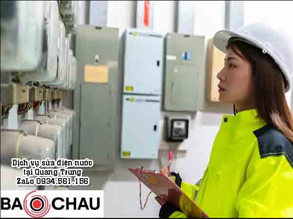 Sửa chữa điện nước tại phường Quang Trung  HĐ ZaLo Thợ O934.561.156