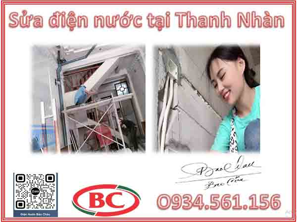 Sửa chữa điện nước tại Thanh Nhàn ZaLo Thợ O934.561.156