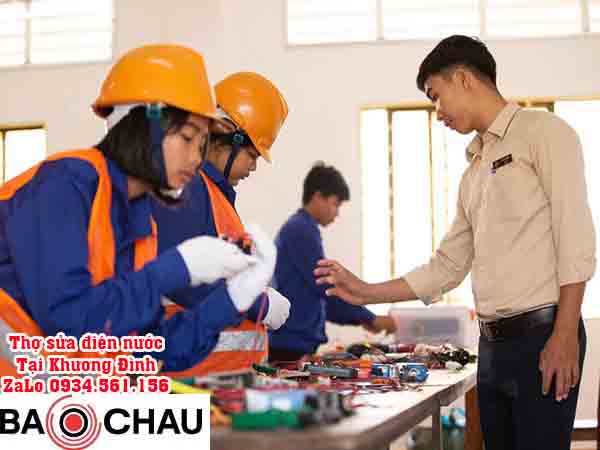 Thợ sửa điện nước tại Khương Đình được đào tạo bài bản