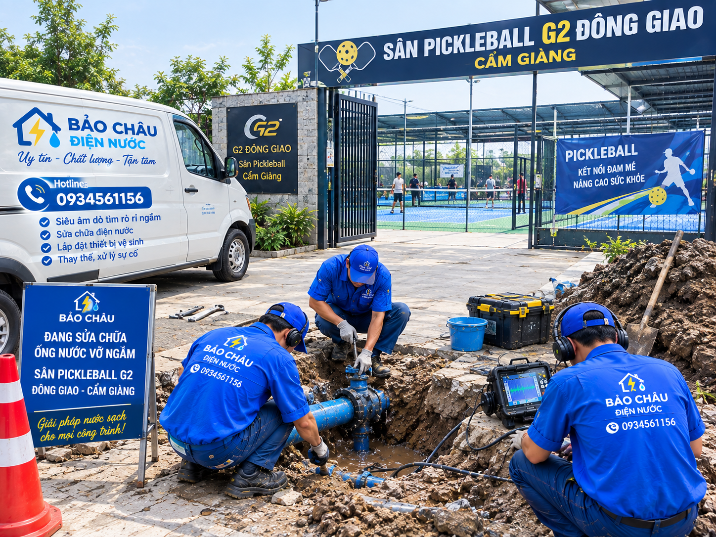 Sửa nước âm nền rò rỉ tại Cẩm Giàng