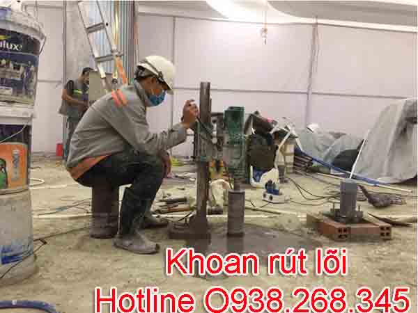 Thợ khoan rút lõi bê tông ở quận Cầu Giấy