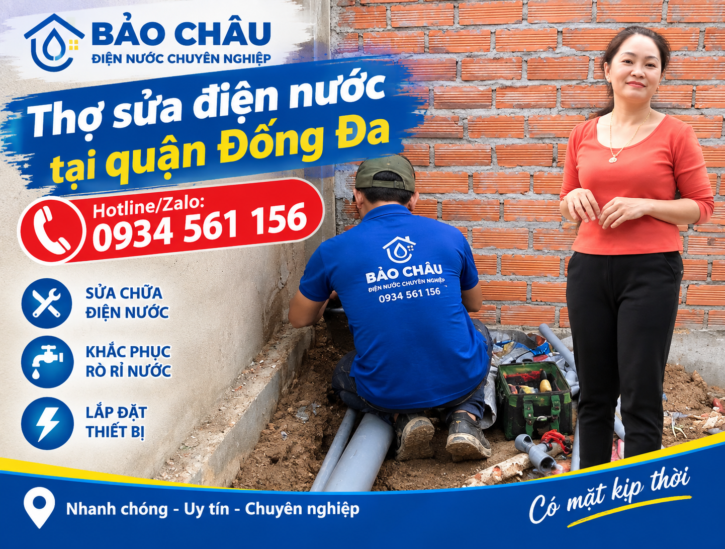 Thợ sửa ống nước ở quận Đống Đa