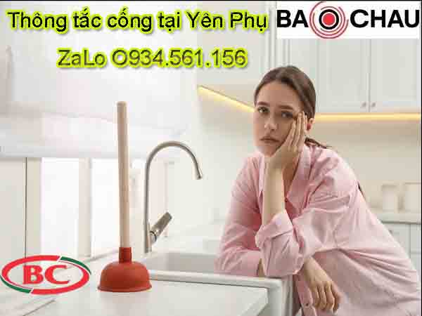 Dịch vụ thông tắc cống tại phường Yên Phụ 