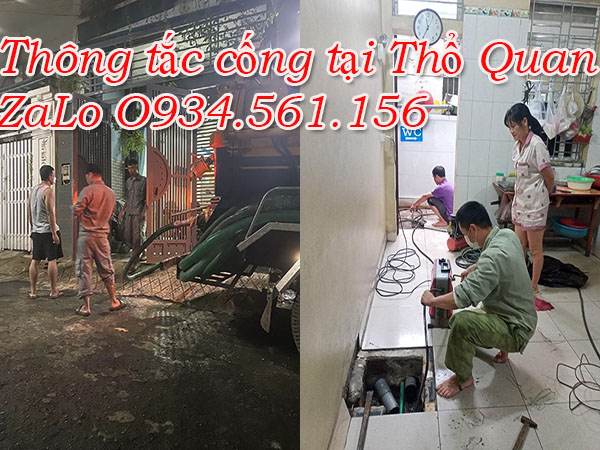 Thông tắc cống tại Thổ Quan ZaLo thợ O934.561.156