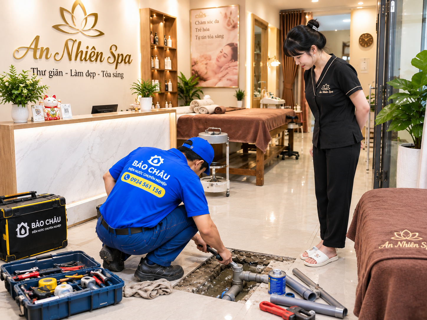 Dò Tìm Rò Rỉ Nước Ngầm Tại Nhà Riêng Xuân Mai 